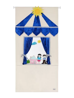 Puppet Theater Blue Silver