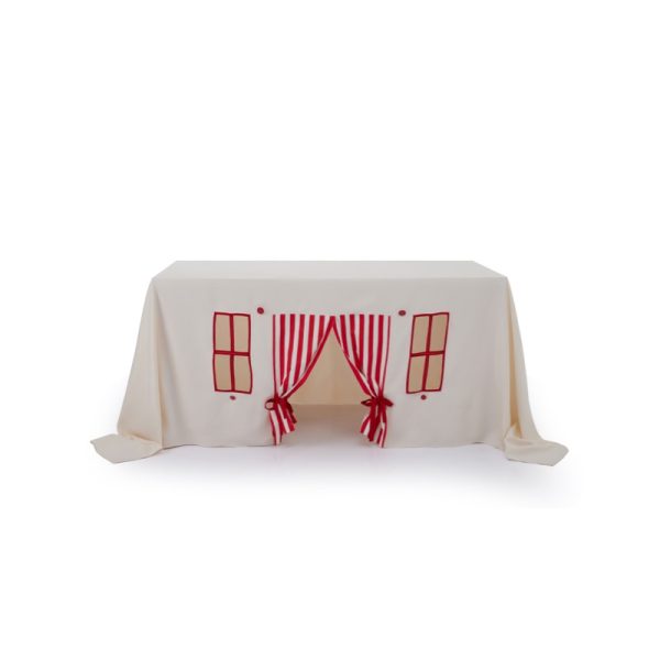 Tablecloth Playhouse - Candy Cane
